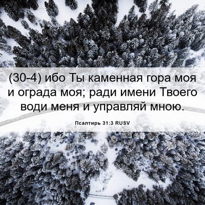 Picture 06 - Псалтирь 31:3 RUSV - (30-4) ибо Ты каменная гора - Bible Verse Picture