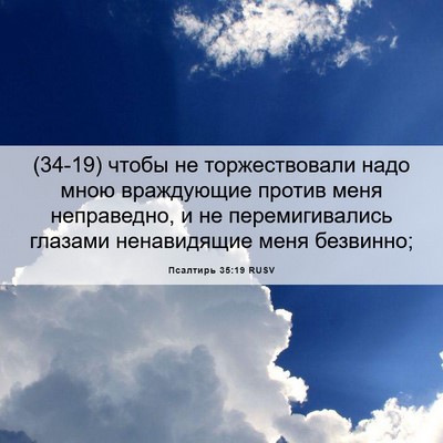 Picture 06 - Псалтирь 35:19 RUSV - (34-19) чтобы не - Bible Verse Picture