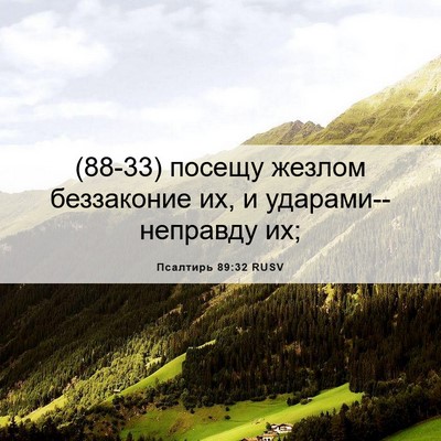 Picture 06 - Псалтирь 89:32 RUSV - (88-33) посещу жезлом - Bible Verse Picture