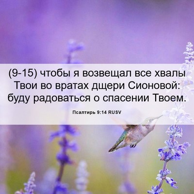 Picture 06 - Псалтирь 9:14 RUSV - (9-15) чтобы я возвещал все - Bible Verse Picture