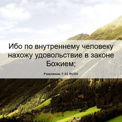 Picture 06 - Римлянам 7:22 RUSV - Ибо по внутреннему - Bible Verse Picture