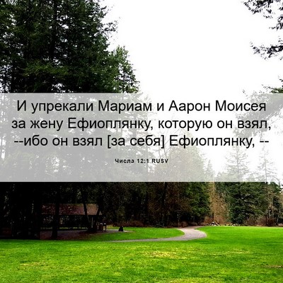 Picture 06 - Числа 12:1 RUSV - И упрекали Мариам и Аарон - Bible Verse Picture