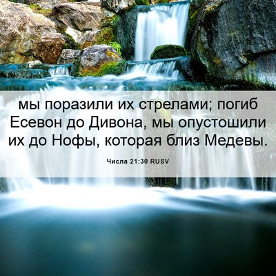 Picture 06 - Числа 21:30 RUSV - мы поразили их стрелами; - Bible Verse Picture