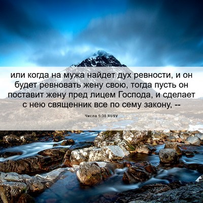 Picture 06 - Числа 5:30 RUSV - или когда на мужа найдет - Bible Verse Picture