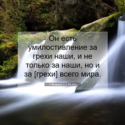 Picture 07 - 1 Иоанна 2:2 RUSV - Он есть умилостивление за - Bible Verse Picture