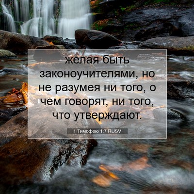 Picture 07 - 1 Тимофею 1:7 RUSV - желая быть - Bible Verse Picture