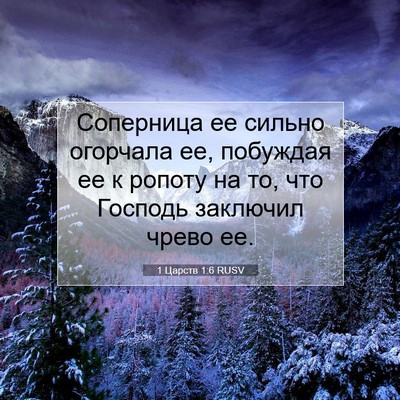 Picture 07 - 1 Царств 1:6 RUSV - Соперница ее сильно - Bible Verse Picture
