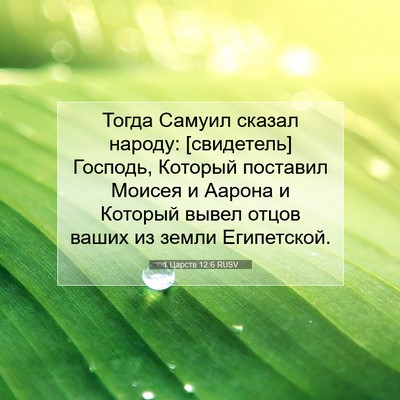 Picture 07 - 1 Царств 12:6 RUSV - Тогда Самуил сказал - Bible Verse Picture