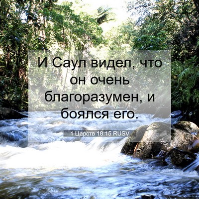 Picture 07 - 1 Царств 18:15 RUSV - И Саул видел, что он очень - Bible Verse Picture