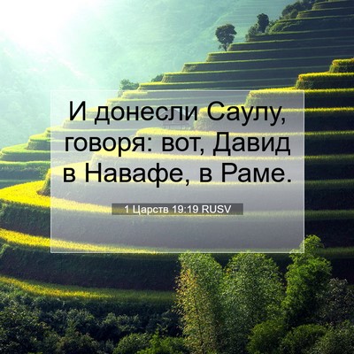 Picture 07 - 1 Царств 19:19 RUSV - И донесли Саулу, говоря: - Bible Verse Picture