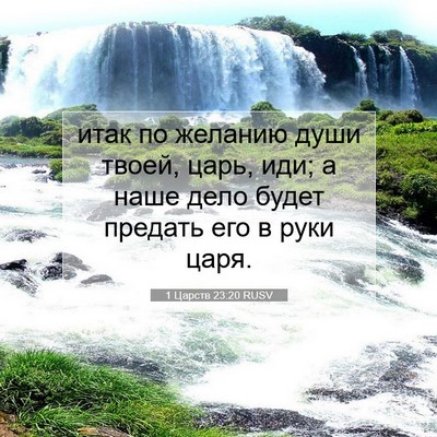 Picture 07 - 1 Царств 23:20 RUSV - итак по желанию души твоей, - Bible Verse Picture