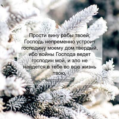 Picture 07 - 1 Царств 25:28 RUSV - Прости вину рабы твоей; - Bible Verse Picture