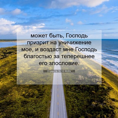 Picture 07 - 2 Царств 16:12 RUSV - может быть, Господь - Bible Verse Picture