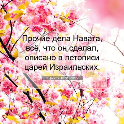 Picture 07 - 3 Царств 15:31 RUSV - Прочие дела Навата, всё, - Bible Verse Picture