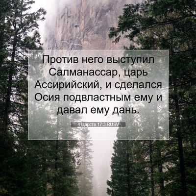 Picture 07 - 4 Царств 17:3 RUSV - Против него выступил - Bible Verse Picture