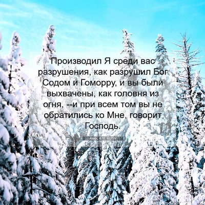Picture 07 - Амос 4:11 RUSV - Производил Я среди вас - Bible Verse Picture