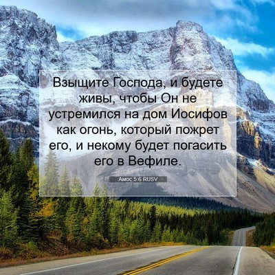 Picture 07 - Амос 5:6 RUSV - Взыщите Господа, и будете - Bible Verse Picture