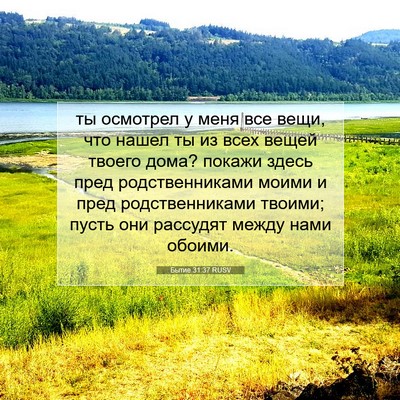 Picture 07 - Бытие 31:37 RUSV - ты осмотрел у меня все - Bible Verse Picture