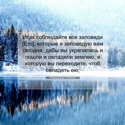 Picture 07 - Второзаконие 11:8 RUSV - Итак соблюдайте все - Bible Verse Picture