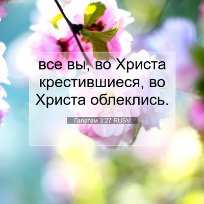 Picture 07 - Галатам 3:27 RUSV - все вы, во Христа - Bible Verse Picture