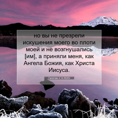 Picture 07 - Галатам 4:14 RUSV - но вы не презрели - Bible Verse Picture