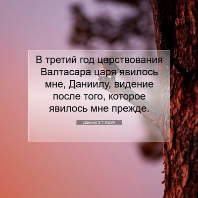 Picture 07 - Даниил 8:1 RUSV - В третий год царствования - Bible Verse Picture
