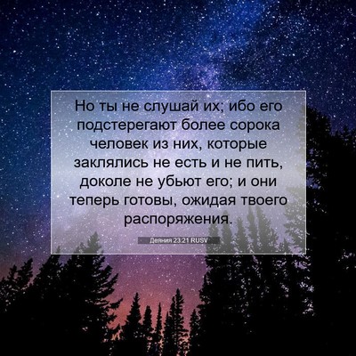 Picture 07 - Деяния 23:21 RUSV - Но ты не слушай их; ибо его - Bible Verse Picture