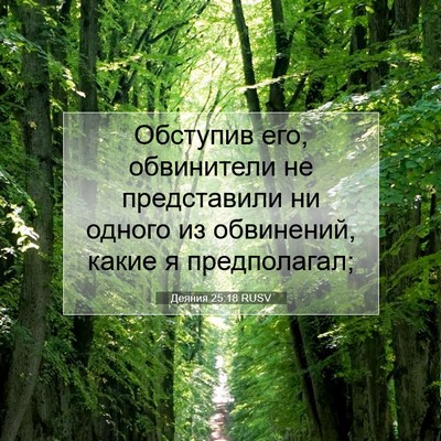 Picture 07 - Деяния 25:18 RUSV - Обступив его, обвинители - Bible Verse Picture