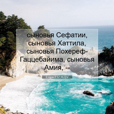 Picture 07 - Ездра 2:57 RUSV - сыновья Сефатии, сыновья - Bible Verse Picture