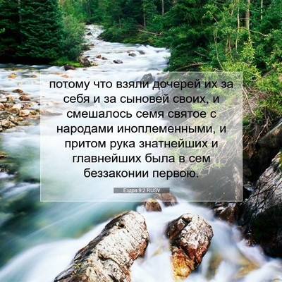 Picture 07 - Ездра 9:2 RUSV - потому что взяли дочерей - Bible Verse Picture
