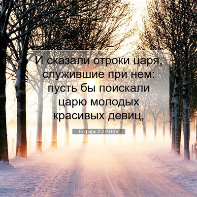 Picture 07 - Есфирь 2:2 RUSV - И сказали отроки царя, - Bible Verse Picture