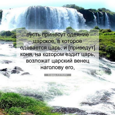Picture 07 - Есфирь 6:8 RUSV - пусть принесут одеяние - Bible Verse Picture