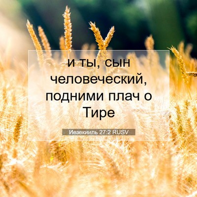 Picture 07 - Иезекииль 27:2 RUSV - и ты, сын человеческий, - Bible Verse Picture