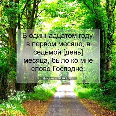 Picture 07 - Иезекииль 30:20 RUSV - В одиннадцатом году, в - Bible Verse Picture