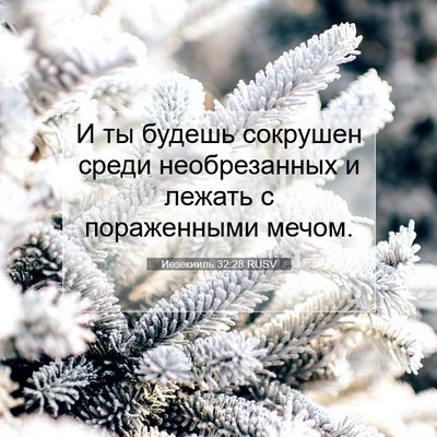 Picture 07 - Иезекииль 32:28 RUSV - И ты будешь сокрушен среди - Bible Verse Picture