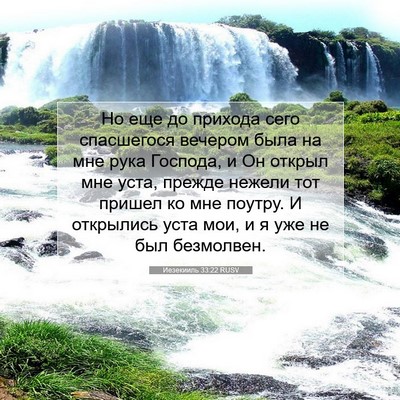 Picture 07 - Иезекииль 33:22 RUSV - Но еще до прихода сего - Bible Verse Picture