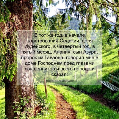Picture 07 - Иеремия 28:1 RUSV - В тот же год, в начале - Bible Verse Picture