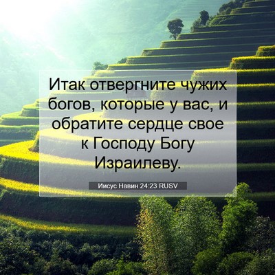 Picture 07 - Иисус Навин 24:23 RUSV - Итак отвергните чужих - Bible Verse Picture