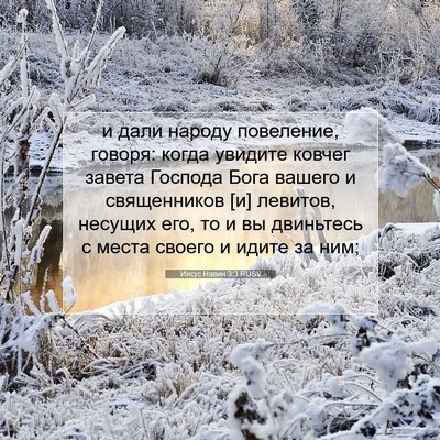 Picture 07 - Иисус Навин 3:3 RUSV - и дали народу повеление, - Bible Verse Picture