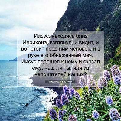 Picture 07 - Иисус Навин 5:13 RUSV - Иисус, находясь близ - Bible Verse Picture