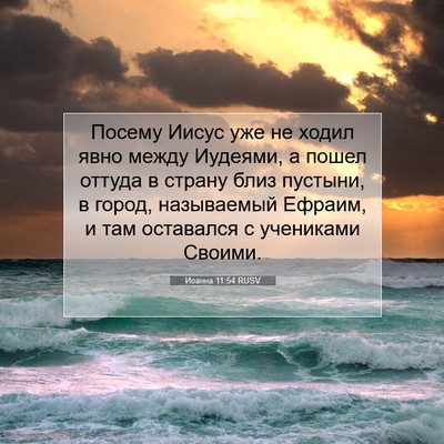 Picture 07 - Иоанна 11:54 RUSV - Посему Иисус уже не ходил - Bible Verse Picture