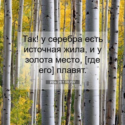 Picture 07 - Иов 28:1 RUSV - Так! у серебра есть - Bible Verse Picture