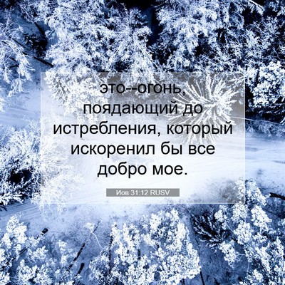 Picture 07 - Иов 31:12 RUSV - это--огонь, поядающий до - Bible Verse Picture