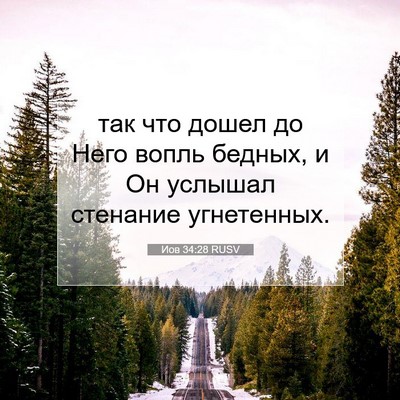 Picture 07 - Иов 34:28 RUSV - так что дошел до Него вопль - Bible Verse Picture