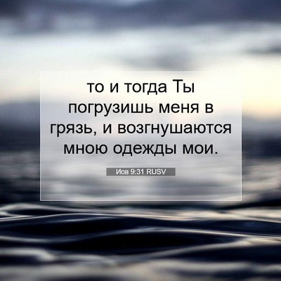 Picture 07 - Иов 9:31 RUSV - то и тогда Ты погрузишь - Bible Verse Picture