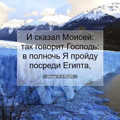 Picture 07 - Исход 11:4 RUSV - И сказал Моисей: так - Bible Verse Picture