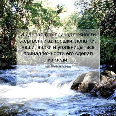 Picture 07 - Исход 38:3 RUSV - И сделал все - Bible Verse Picture