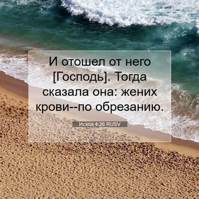 Picture 07 - Исход 4:26 RUSV - И отошел от него [Господь]. - Bible Verse Picture