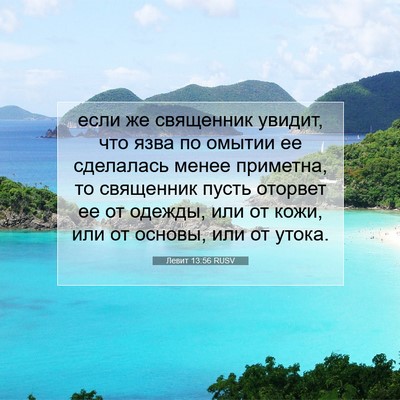 Picture 07 - Левит 13:56 RUSV - если же священник увидит, - Bible Verse Picture