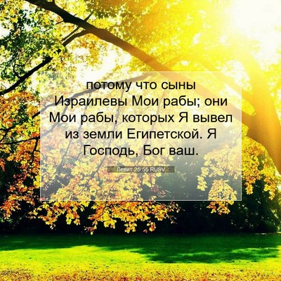 Picture 07 - Левит 25:55 RUSV - потому что сыны Израилевы - Bible Verse Picture